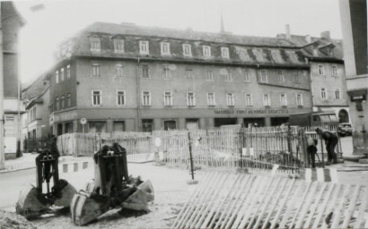 Stadtarchiv Weimar, 60 10-5/17, Blick auf den Kreuzungsbereich Graben/ Jakobstraße, 1989