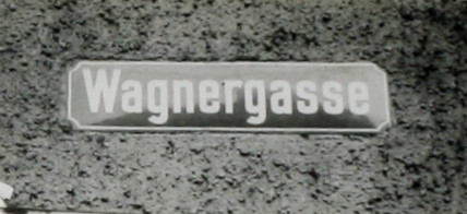 Stadtarchiv Weimar, 60 10-5/17, Straßenschild "Wagnergasse", ohne Datum