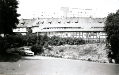 Stadtarchiv Weimar, 60 10-5/17, Blick vom Brühl auf die Wagnergasse, 1980