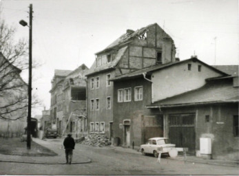 Stadtarchiv Weimar, 60 10-5/17, Blick in die Wagnergasse, 1983