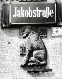 Stadtarchiv Weimar, 60 10-5/18, Straßenschild "Jakobstraße" , ohne Datum