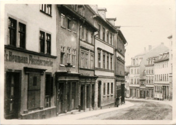 Stadtarchiv Weimar, 60 10-5/18, Blick vom Jakobsplan in die obere Jakobstraße, um 1900