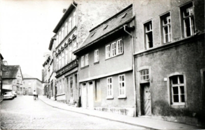 Stadtarchiv Weimar, 60 10-5/18, Blick in die Jakobstraße , 1975