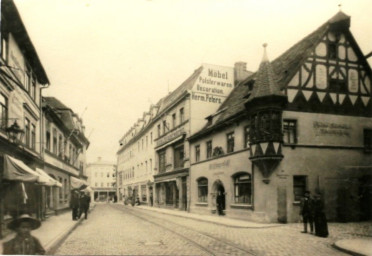 Stadtarchiv Weimar, 60 10-5/18, Blick in die Jakobstraße und zum Graben, um 1900