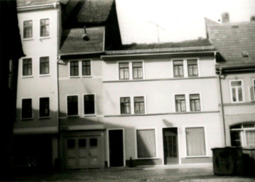 Stadtarchiv Weimar, 60 10-5/18, Blick aus der Luthergasse auf die Jakobstraße, ohne Datum