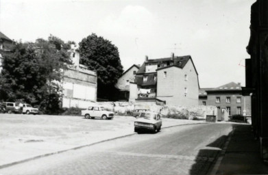 Stadtarchiv Weimar, 60 10-5/18, Blick in die Jakobstraße , 1985