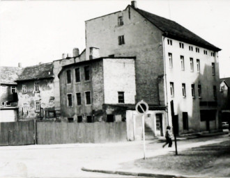 Stadtarchiv Weimar, 60 10-5/18, Blick auf den Kreuzungsbereich Jakobstraße/ Wagnergasse, ohne Datum