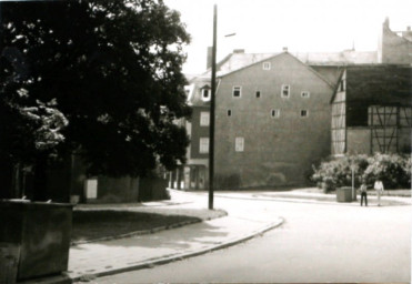 Stadtarchiv Weimar, 60 10-5/18, Blick auf Kreuzungsbereich Jakobstraße/Wagnergasse/Große Kirchgasse, um 1983