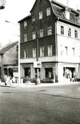 Stadtarchiv Weimar, 60 10-5/18, Blick auf die Jakobstraße 16/18, 1985