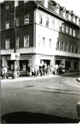 Stadtarchiv Weimar, 60 10-5/18, Blick auf Jakobstraße 16 und 18, 1982