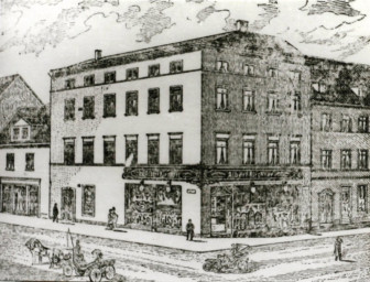 Stadtarchiv Weimar, 60 10-5/18, Blick auf die Jakobstraße 20, um 1900