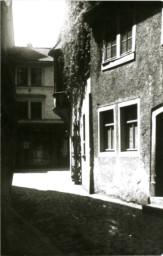 Stadtarchiv Weimar, 60 10-5/18, Blick aus der Luthergasse zur Jakobstraße, 1953