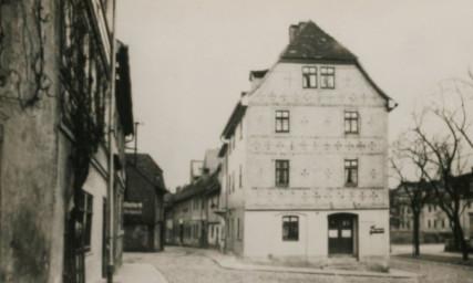 Stadtarchiv Weimar, 60 10-5/19, Blick in die Große Kirchgasse, um 1920