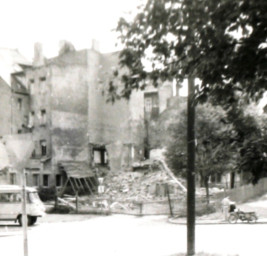 Stadtarchiv Weimar, 60 10-5/19, Blick aus der Wagnergasse über Jakobstraße zur Großen Kirchgasse, ohne Datum