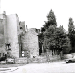 Stadtarchiv Weimar, 60 10-5/19, Blick aus der Wagnergasse über Jakobstraße in die Großen Kirchgasse, ohne Datum