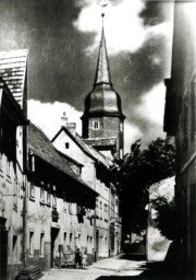 Stadtarchiv Weimar, 60 10-5/19, Blick in die Kleine Kirchgasse , um 1930