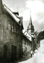 Stadtarchiv Weimar, 60 10-5/19, Blick in die Kleinen Kirchgasse, ohne Datum