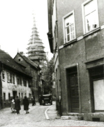 Stadtarchiv Weimar, 60 10-5/19, Blick in die Kleine Kirchgasse , nach 1945