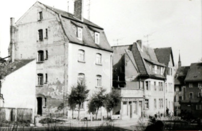 Stadtarchiv Weimar, 60 10-5/19, Blick in die Kleine Kirchgasse, 1985