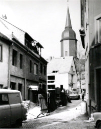 Stadtarchiv Weimar, 60 10-5/19, Blick in die Kleine Kirchgasse , ohne Datum