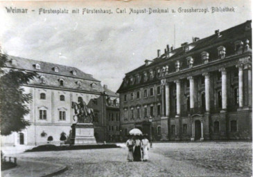 Stadtarchiv Weimar, 60 10-5/2, Blick auf den Fürstenplatz, um 1900