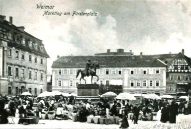 Stadtarchiv Weimar, 60 10-5/2, Blick auf den Fürstenplatz, ohne Datum