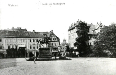 Stadtarchiv Weimar, 60 10-5/2, Blick auf den Fürstenplatz, um 1910