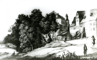 Stadtarchiv Weimar, 60 10-5/2, Blick auf das "Grüne Schloss", ohne Datum