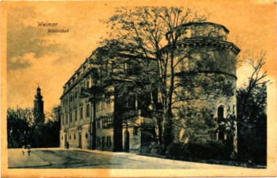 Stadtarchiv Weimar, 60 10-5/2, Blick auf die Bibliothek, ohne Datum