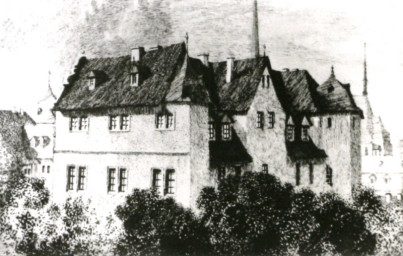 Stadtarchiv Weimar, 60 10-5/2, Blick auf das Rote Schloss, ohne Datum