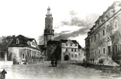 Stadtarchiv Weimar, 60 10-5/2, Blick auf den Grünen Markt , ohne Datum