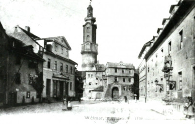 Stadtarchiv Weimar, 60 10-5/2, Blick auf den Grünen Markt, um 1900