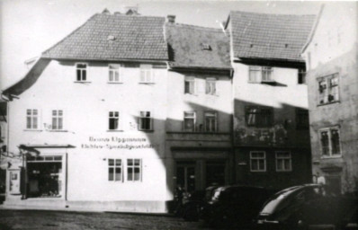 Stadtarchiv Weimar, 60 10-5/2, Blick vom Grünen Markt zur Einmündung Obere Schlossgasse, ohne Datum