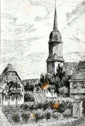 Stadtarchiv Weimar, 60 10-5/20, Zeichnung Jakobskirche, um 1800