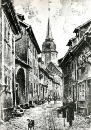 Stadtarchiv Weimar, 60 10-5/20, Blick in die Friedensgasse , ohne Datum