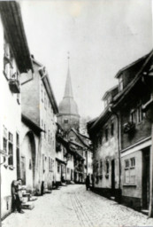 Stadtarchiv Weimar, 60 10-5/20, Blick in die Friedensgasse, um 1900