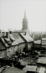 Stadtarchiv Weimar, 60 10-5/20, Blick auf die Hofseite der Friedensgasse 22-14, ohne Datum