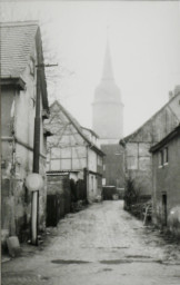 Stadtarchiv Weimar, 60 10-5/20, Blick von der Friedensstraße in die Friedensgasse, ohne Datum