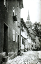 Stadtarchiv Weimar, 60 10-5/20, Blick in die Friedensgasse 3-15, 1930