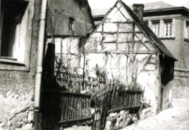 Stadtarchiv Weimar, 60 10-5/20, Blick durch die Friedensgasse zur Friedensstraße, ohne Datum