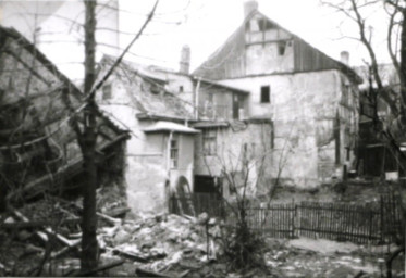 Stadtarchiv Weimar, 60 10-5/20, Rückseitige Ansicht Friedensgasse Nr.2, ohne Datum