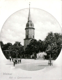 Stadtarchiv Weimar, 60 10-5/20, Weimar, Hof- und Garnisonkirche, um 1900