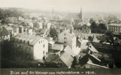 Stadtarchiv Weimar, 60 10-5/20, Blick auf ALT-Weimar vom Hofkirchturm - 1910, 1910