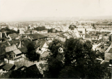 Stadtarchiv Weimar, 60 10-5/20, Blick vom Jakobskirchturm auf das Jakobsviertel , 1920