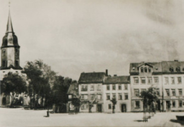 Stadtarchiv Weimar, 60 10-5/20, Blick auf den Rollplatz mit Jakobskirche, 1895