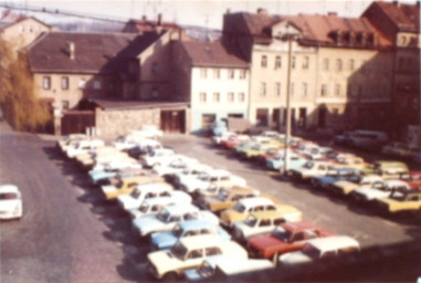 Stadtarchiv Weimar, 60 10-5/20, Blick auf den Parkplatz Rollplatz, ohne Datum