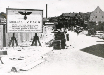 Stadtarchiv Weimar, 60 10-5/21, Blick in die X-Straße, heute Ferdinand-Freiligrath-Straße, ohne Datum