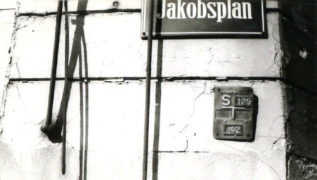 Stadtarchiv Weimar, 60 10-5/21, Straßenschild "Jakobsplan", ohne Datum