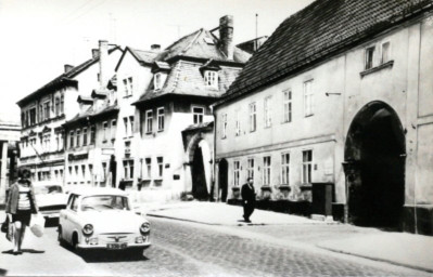 Stadtarchiv Weimar, 60 10-5/21, Blick von der Jakobsstraße in den Jakobsplan, vor 1969