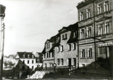 Stadtarchiv Weimar, 60 10-5/21, Blick auf den Jakobsplan und in den "Unterm Thüringer Hof", um 1930